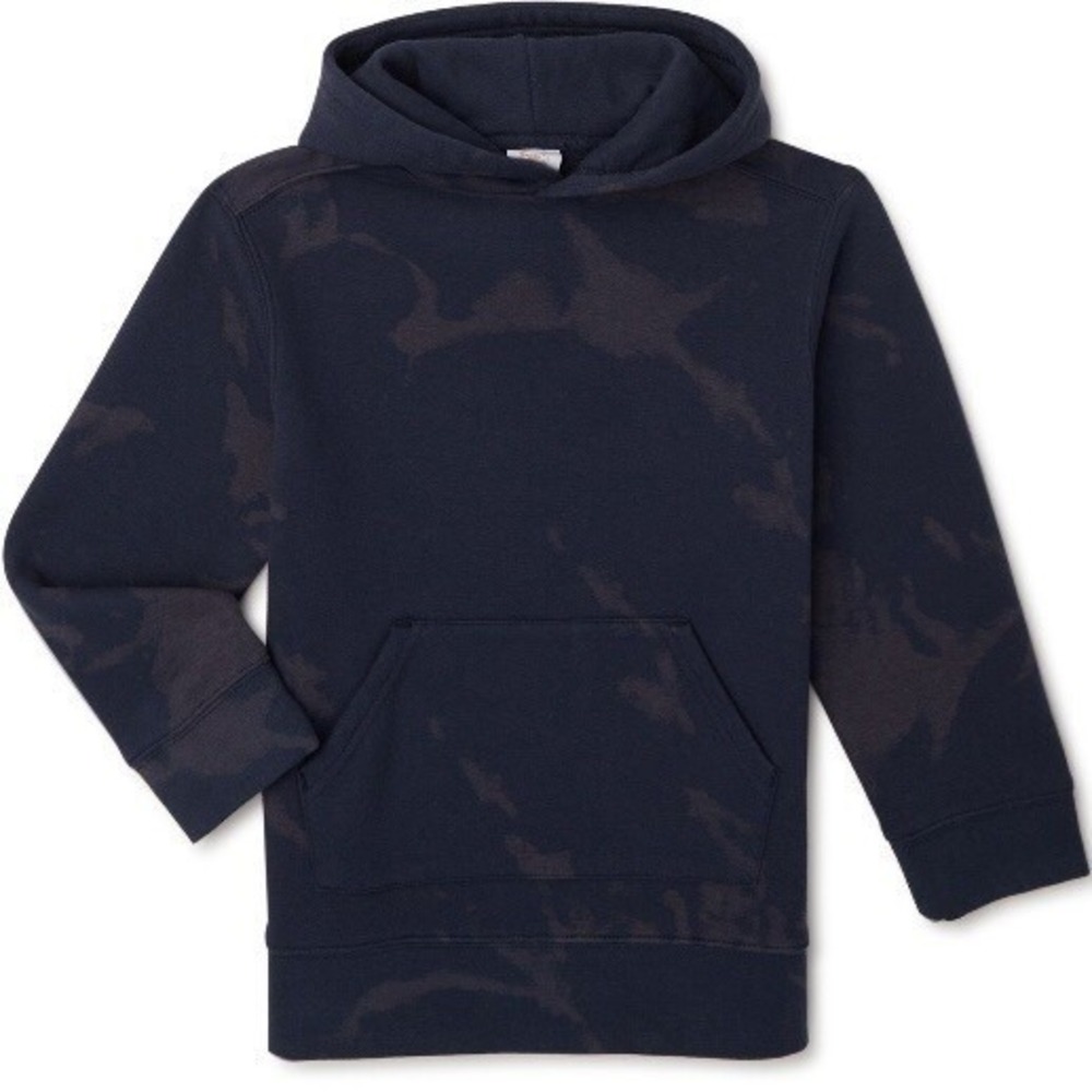 Wonder Nation Boys Tie Dye Pullover Hoodie XS 4-5 New with Tags Blue Fleece Soft